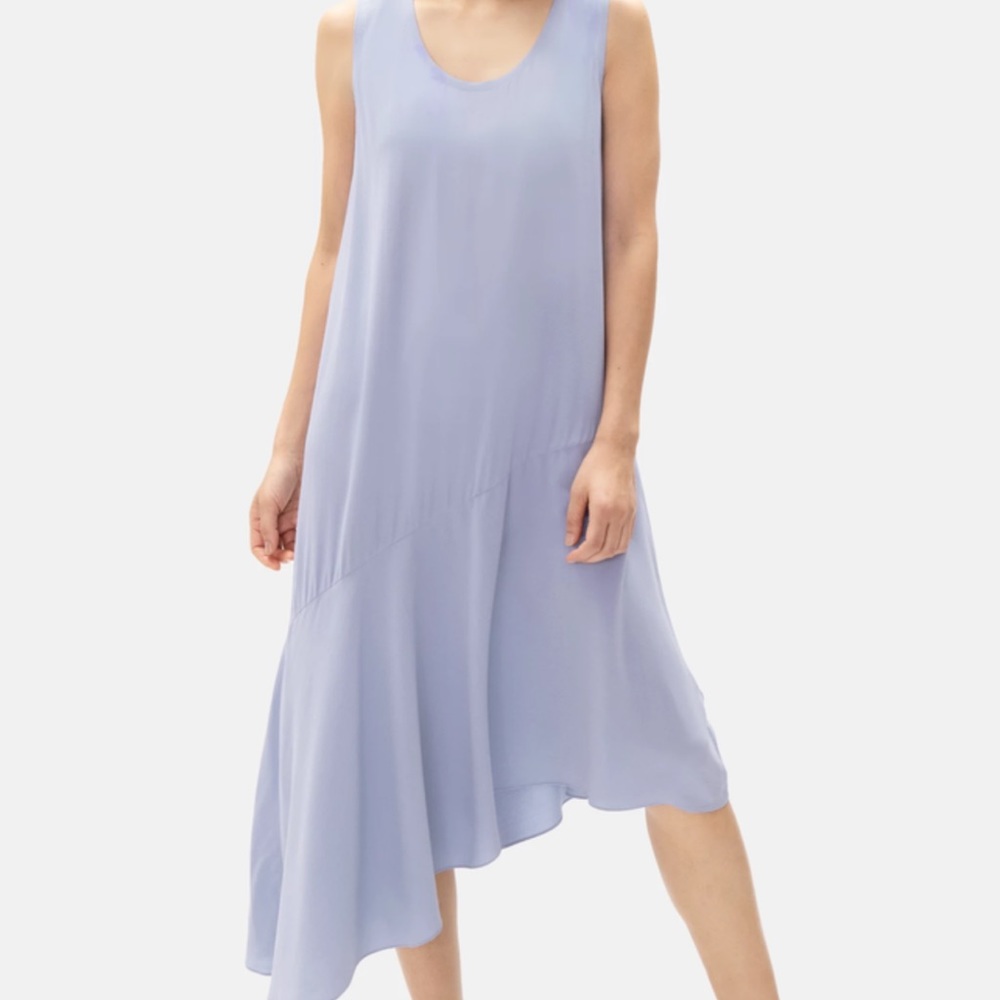 NWT Eileen Fisher Larkspur Crepe Dress